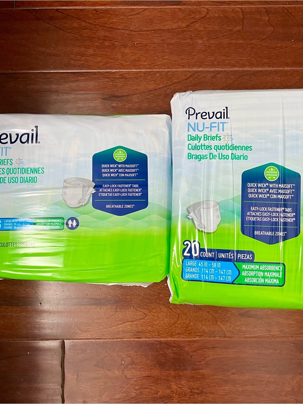 Prevail Nu-Fit Adult Daily Briefs - Size Large Super Absorbent